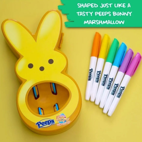 NWT Hey Buddy Hey Pal Peeps Eggmazing Easter Egg Decorator Plastic Yellow - Picture 4 of 4